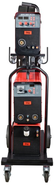 Сварочный полуавтомат INMIG 500T DW SYN + Подающий механизм DRIVE INMIG DW SYN + Шланг-пакет 5 м + Горелка FB 500 3 м + Блок жидкостного охлаждения + Тележка в Твери фото