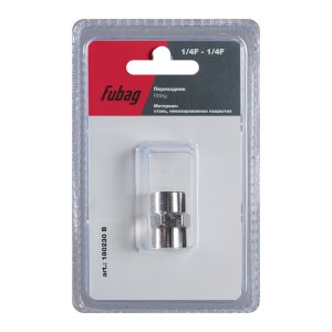 FUBAG Переходник 1/4 дюйма F - 1/4 дюйма F, блистер 1 шт в Твери фото