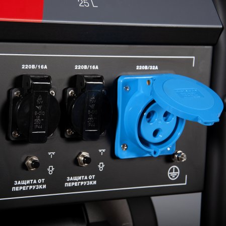 Бензиновый генератор с электростартером и коннектором автоматики FUBAG BS 7500 A ES в Твери фото