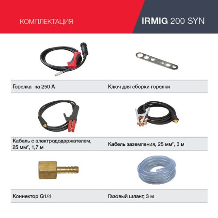 FUBAG Сварочный полуавтомат IRMIG 200 SYN с горелкой 250 А 3 м в комплекте в Твери фото